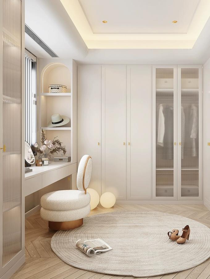 Handless 8x8 Walk In Closet Wardrobe Units For Bedroom Storage 0