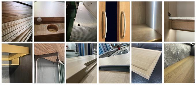 Wooden Glass Door Dressing Room Wardrobe 2 Door Cabinet 18mm 1