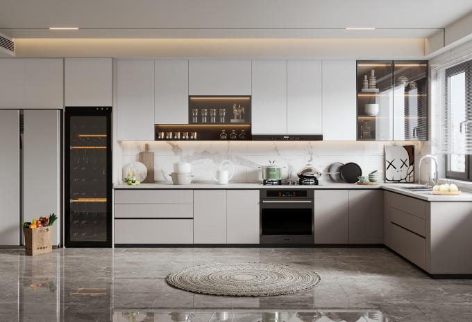 Home Kitchen Foshan Factory Furniture Kitchen Cabinet With Countertop 0