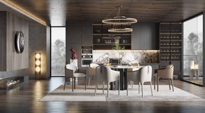 Home Kitchen Foshan Factory Furniture Kitchen Cabinet With Countertop 1