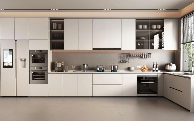 Home Kitchen Foshan Factory Furniture Kitchen Cabinet With Countertop 2