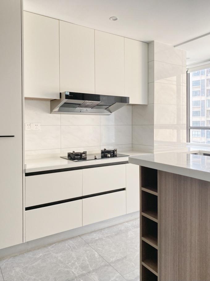 Modern Kitchen Cupboard Melamine Kitchen White Lacquer Chinese Furniture 3