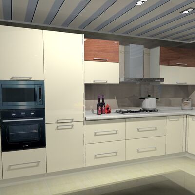 Shallow Premade Kitchen Cabinets Cupboards Joinery Customized
