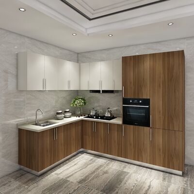 buy Sintered Stone Plywood Kitchen Cabinets Frameless Natural Solid Wood online manufacturer