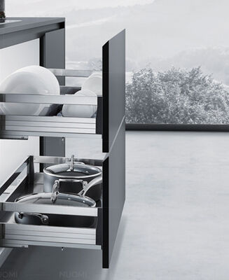 OEM Storage Kitchen Cabinet Accessories 500mm Pull Out Space Saving