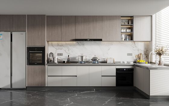 buy Modern Simple Multifunctional Custom Cabinets with Island Kitchen Cupboard online manufacturer