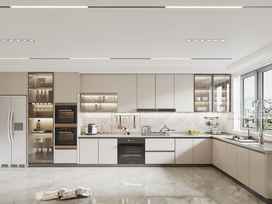 buy Mdf Material Modern Design Assembled Kitchen Cabinets With Accessories online manufacturer