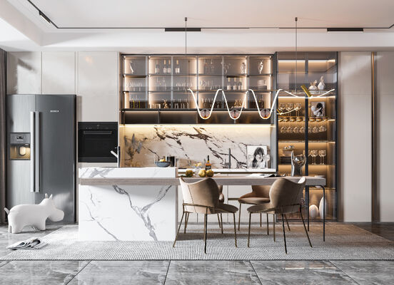 Modern Style Gray Shaker Wooden Furniture Kitchen Cabinets