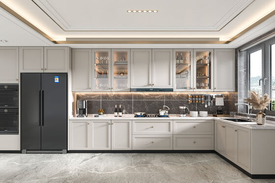 buy Luxury Kitchen Design Cupboard Lacquer Kitchen Cabinets For Apartment Hotel online manufacturer