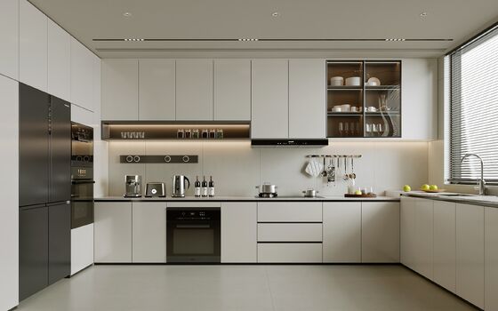 Modern Kitchen Factory Modular Lacquer Modern Custom Plywood Kitchen Cabinet