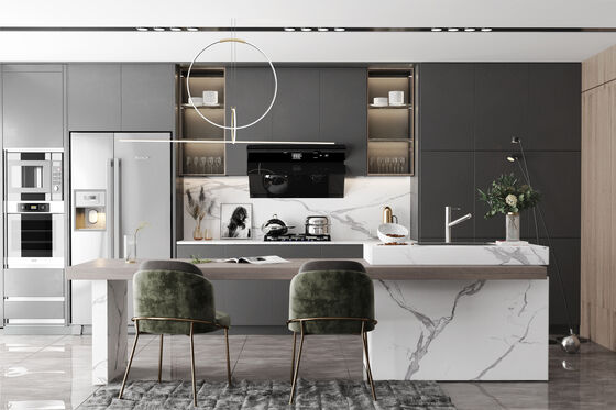 buy Kitchen Cabinet Modern Modular Built-In Wood Cupboard Complete Sets online manufacturer