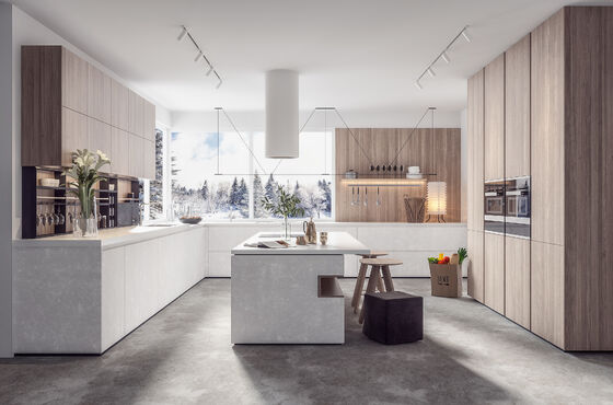 Modern Luxury Kitchen Cabinets Custom 3D Design Factory Manufactured One-Stop