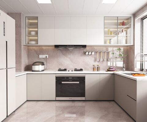Home Furniture Luxury Modular Wooden Kitchen Cabinet Set Cabinetry
