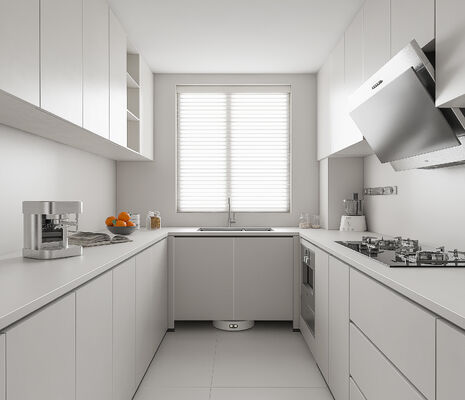 Dining Paticle Board Fireproof And Durable Cabinet Moduar Kitchen Furniture