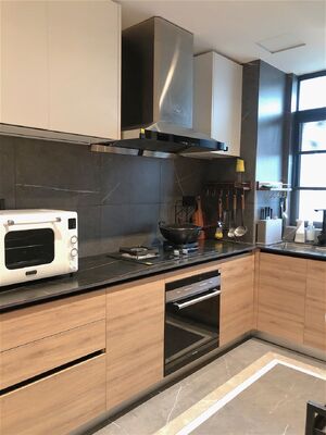 buy Laminate Kitchen Cabinets Full Set Home Furniture With Stainless Steel Sinks online manufacturer