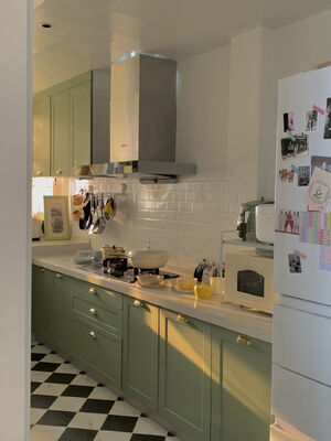buy Oak Woodgrain Finish Waterproof Particle Board Kitchen Cabinet For Villa online manufacturer