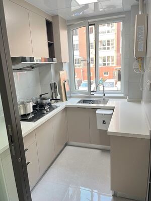 Plywood Artificial Stone Export Packing Cabinet Kitchen Furniture