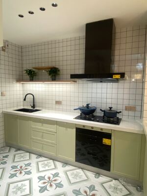 buy Home Furniture Kitchen Cabinets With  MDF Door Material online manufacturer