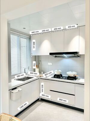 Custom Matte Finish Anti-Scratch Kitchen Cabinets
