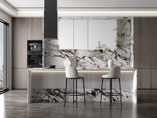 buy Modern Kitchen Cabinet Modular Minimalist Design MDF Plywood online manufacturer