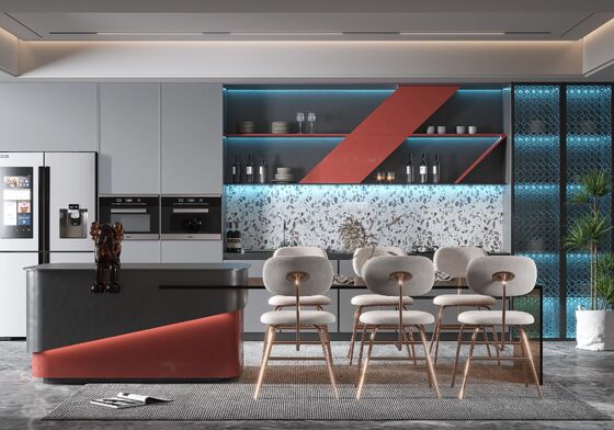 buy Custom Wooden Kitchen Cabinet Modular Design MDF Plywood online manufacturer