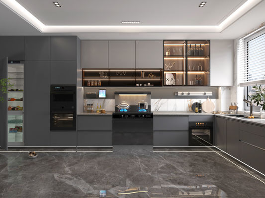 buy Modern AestheticCabinets With Strong Space Sense &amp; Durability For Kitchen online manufacturer