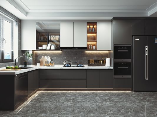 buy American Style Frameless Kitchen Cabinets Modern Style Custom Flat Pack online manufacturer