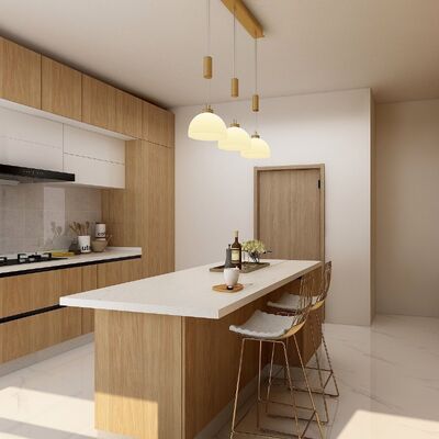 Prefabricated Modern Kitchen Cabinet Furniture Buildin Pantry Complete Plywood