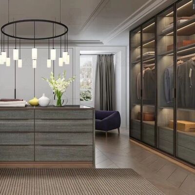 ODM Mirrored Swing Door Wardrobe Bedroom Closet Storage