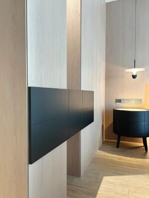 Built In Laminate Modular Wardrobe Cabinets Storage For Hanging Clothes
