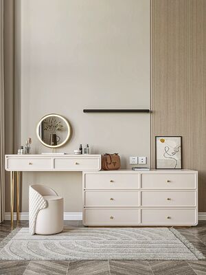 Scandinavian Bedroom Space Saving Dressing Table Nightstand Furniture