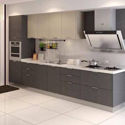 Environmental Friendly Modern Kitchen Cabinet Complete with Faucet Accessories