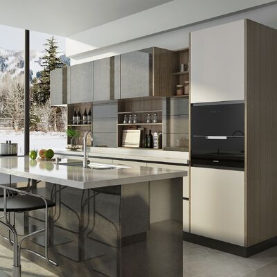 Wholesale Complete Melamine Kitchen Units Set Modern Cabinet