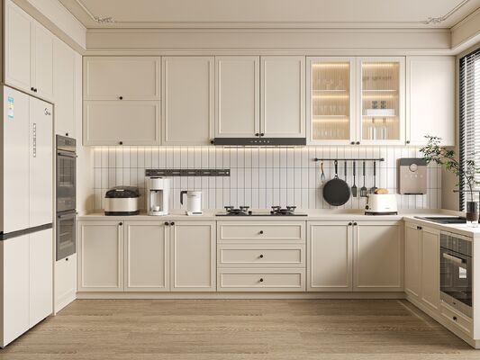 Kitchen Hotel Living Room Cabinets Furniture Wooden Grain Kitchen