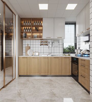 Modern Simple Multifunctional Custom Cabinets with Island Kitchen Cupboard