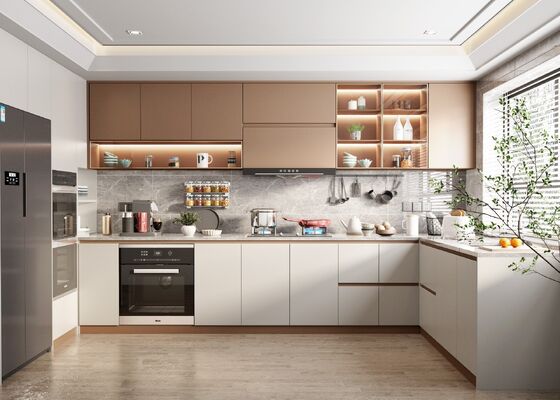 Luxury Hotel European Karachi Kitchen Furniture Modern Kitchen Cabinets Gray