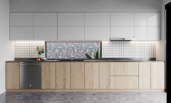 Luxury Handless High Glossy Lacquer Home Storage Sales Kitchen Cabinets