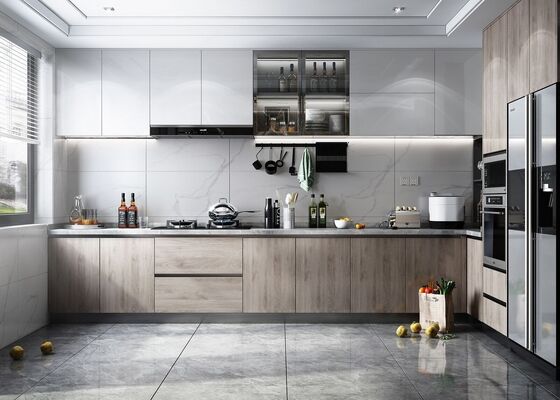Luxury Handless High Glossy Lacquer Home Storage Sales Kitchen Cabinets