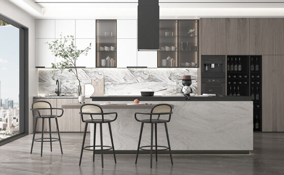 Supplier Modern Kitchen Cabinet Shaker With Islands  Design Good Strength