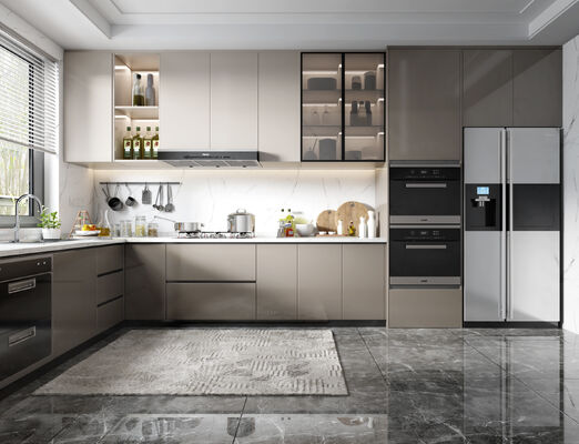 Modern Acrylic Kitchen Design Unit Cabinet Door Modular Lacquer Kitchen Cabinet