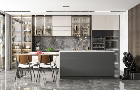Modern Furniture Wood Full Complete Custom Kitchen Cabinets Set