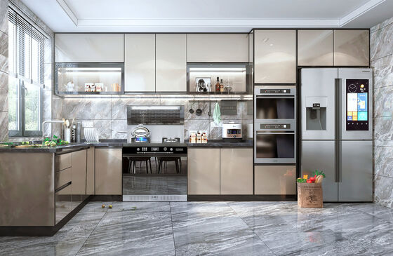 OEM ODM Cabinext Furniture Kitchen Cabinets With Restaurant Style For House