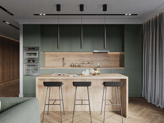 Customized Melamine Lacquer Uv Pet  Solid Wood with Wood Like Particle Board Carcass