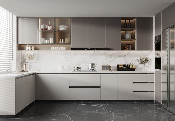 Bathroom & Kitchen Wall Model Furniture Cupboard Pantry Aluminum Kitchen Cabinets