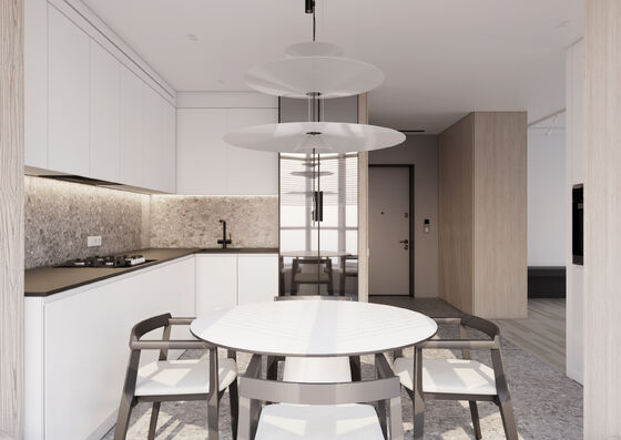 Furniture Modern Kitchen Cabinets European Style Environmental Friendly Wall