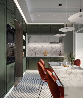 Custom North American Simple Design Flat Pack Modern Shaker Kitchen Cabinets