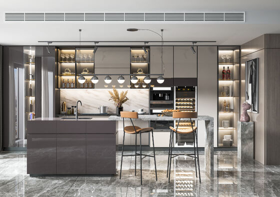 Compact Recycled Kitchen Cabinets Whole House Antifungal Feature Apartment House