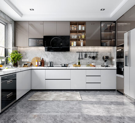 Modular Indoor Furniture Set For Dining And Kitchen Interactive Cabinets