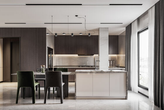 Cabinet Door With Customized Style Modular Particle Board Kitchen Cabinet