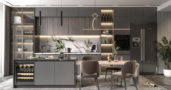 Custom Kitchen Cabinets Premium Quality Wood Exquisite European Style Factory